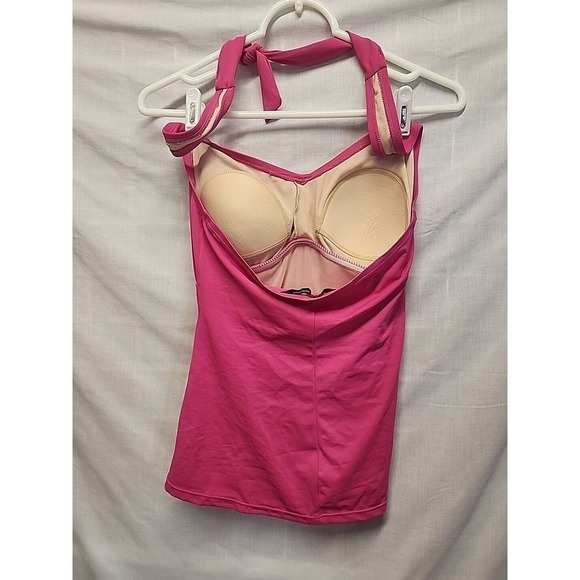 Slimming SHAPE BENEFITS by CHADWICKS 1 Pc Pink Size 10 T Halter Bathing suit top - Picture 3 of 5
